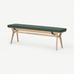 001386f409acf79a5cf0103e1f46cc81e27ebeb2 BENJNS075GRE UK Jenson Dining bench Oak Bay green ar1 1 LB01 PS 247x247 - Jenson eettafelbank, lauriergroen en eiken