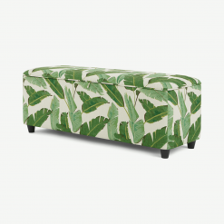 4e0f19d4bebd688807d8ce4c50fcec8fcd214b6d BNCBUR017MUL UK Burcot Upholstered Storage Bench Leaf Print ar1 1 LB01 PS 247x247 - Burcot bank, bladprint