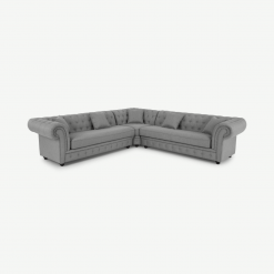 e0c630d259af3c54c7c5438e48345e868c7850d2 SOFBRA036GRY UK Branagh Corner Sofa Pearl Grey ar1 1 LB01 PS 247x247 - Branagh grote hoekbank, parelgrijs