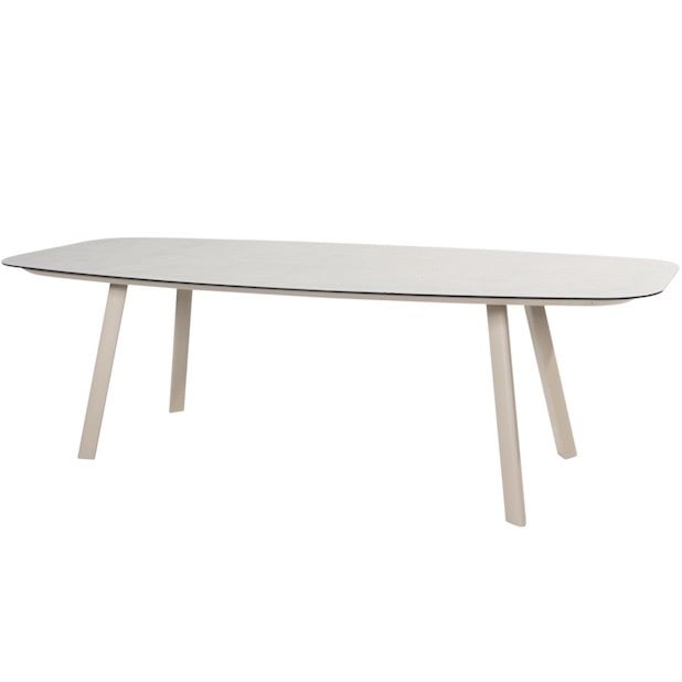 Manolo dining tuintafel printed ceramic 240x103xH75 cm latte